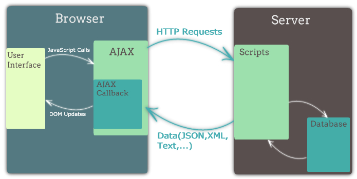 The working of AJAX